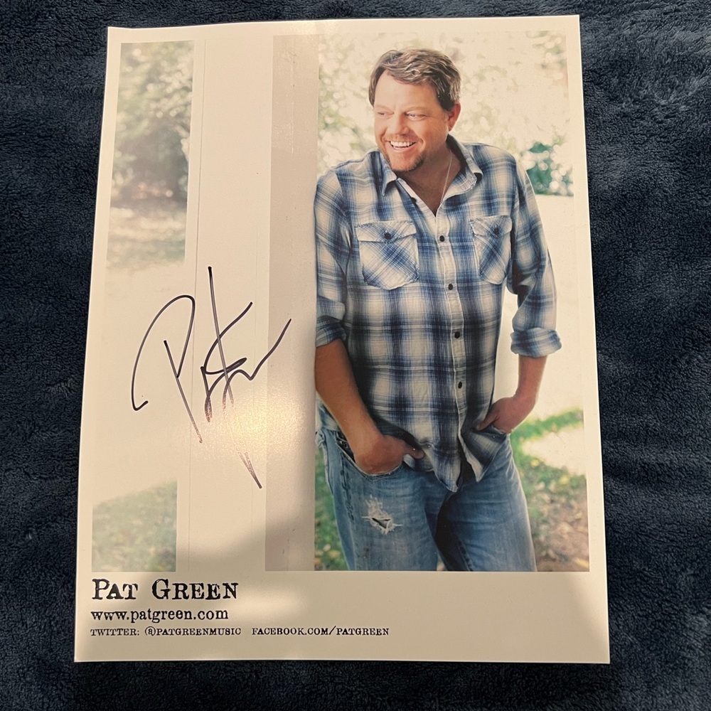 Autographed Pat Green Photo